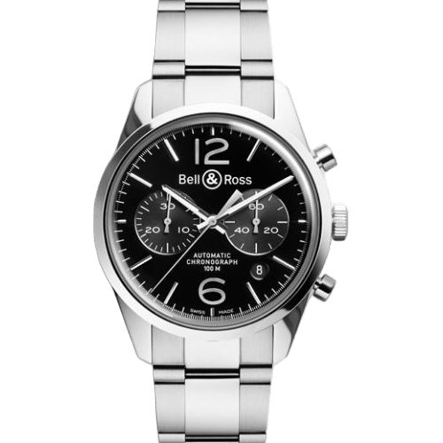 BR 126 Officer Black Chronograph
