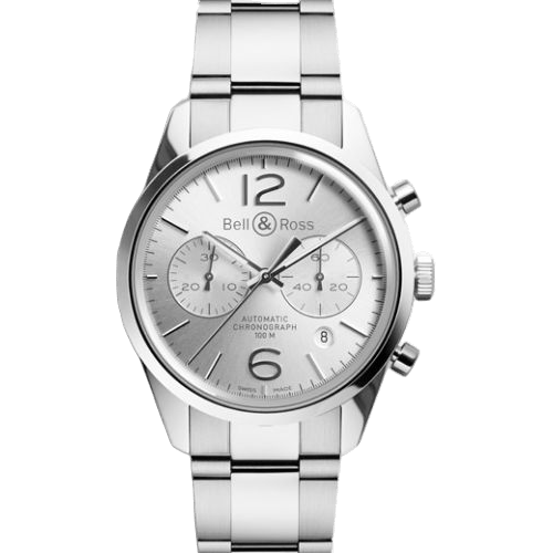 BR 126 Officer Silver Chronograph