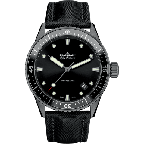 Fifty Fathoms Bathyscaphe Ceramic / Black / Canvas