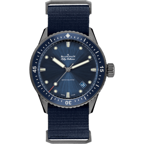 Fifty Fathoms Bathyscaphe Ceramic / Blue / NATO
