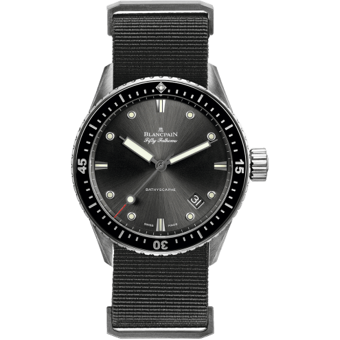 Fifty Fathoms Bathyscaphe Stainless Steel / Grey / Grey Nato
