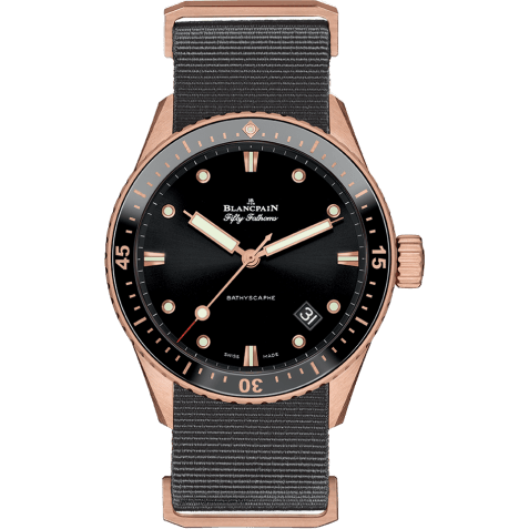Fifty Fathoms Bathyscaphe Sedna Gold / Black / Grey Nato