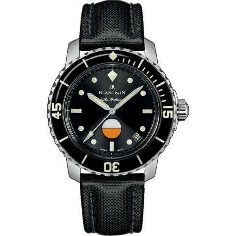 Fifty Fathoms MIL-SPEC Stainless Steel / Black / Canvas