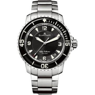 Fifty Fathoms Automatique Stainless Steel / Black / Bracelet