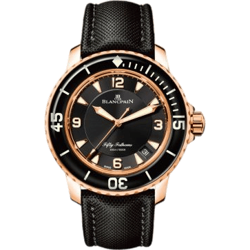 Fifty Fathoms Automatique Red Gold / Black / Sailcloth