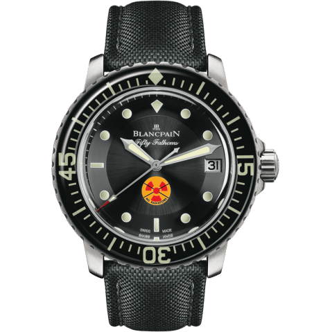 Fifty Fathoms Tribute to Fifty Fathoms / Stainless Steel / Black / Black Canvas