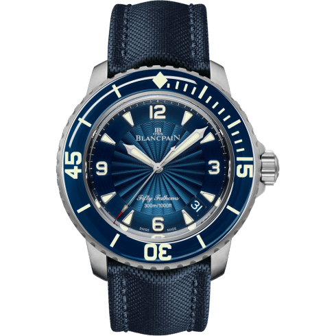 Fifty Fathoms Automatique Stainless Steel / Blue / Blue Canvas