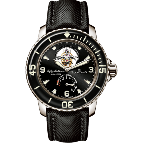 Fifty Fathoms Tourbillon 8 Jours White Gold / Black / Black Canvas