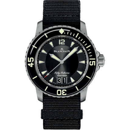 Fifty Fathoms Automatique Grande Date Titanium / Black / Black NATO