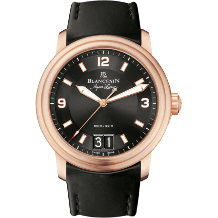 Léman Grande Date Aqua Lung Red Gold / Black / Rubber