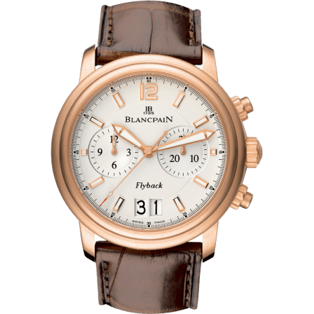 Léman Chronographe Flyback Grande Date Red Gold / Opaline / Alligator