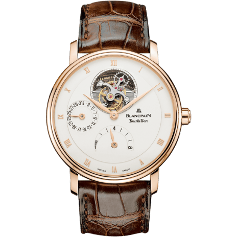 Villeret Tourbillon 8 Jours Red Gold / Opaline