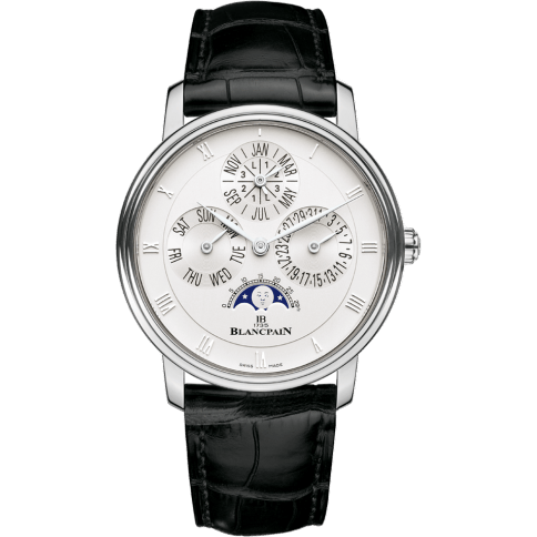 Villeret Quantième Perpétuel White Gold / Opaline