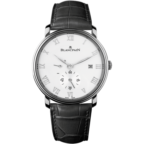 Villeret Ultraplate Power Reserve Date Stainless Steel / White