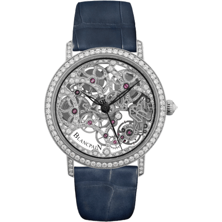 Villeret Squelette 8 Jours White Gold / Diamond