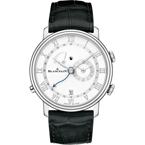 Villeret Réveil GMT Stainless Steel / White