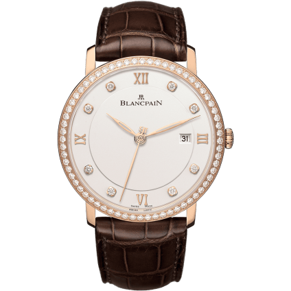 Villeret Ultraplate Automatique 40mm Red Gold / Opalin / Diamond