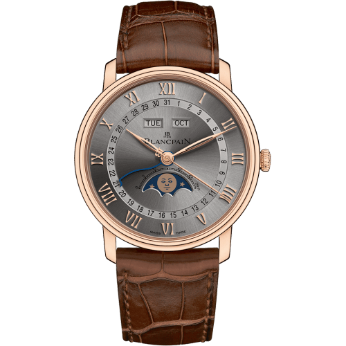 Villeret Quantième Complet 40mm Red Gold / Grey