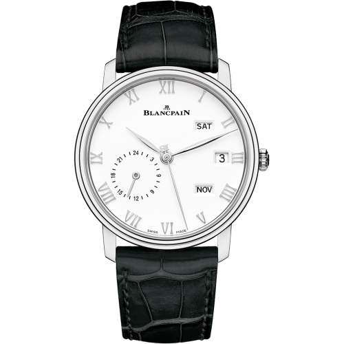 Villeret Quantième Annuel GMT Stainless Steel / White