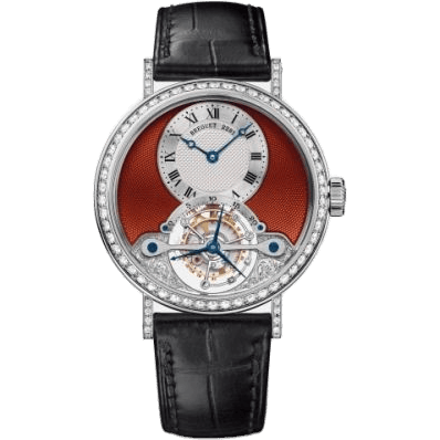 Tourbillon 3358 White Gold - Diamond / Silver - Red