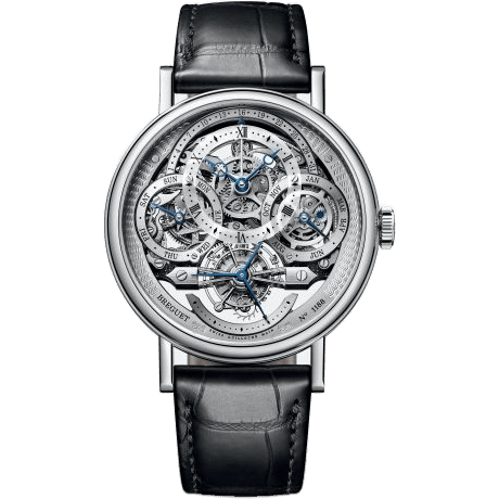 Tourbillon Perpetual Calendar Skeleton 3795 Platinum / Silver