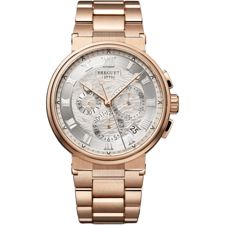 Marine Chronograph 5527 Rose Gold / Silver / Bracelet