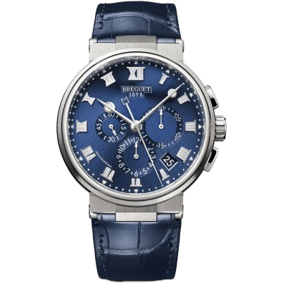 Marine Chronograph 5527 Titanium / Blue / Alligator