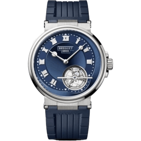 Marine Tourbillon 5577 Platinum / Blue / Rubber