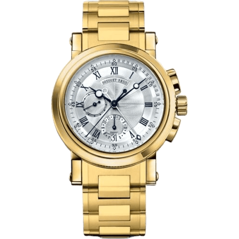 Marine Chronograph 5827 Yellow Gold / Silver / Bracelet