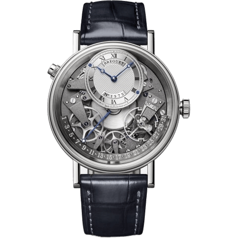Tradition 7597 Quantième Rétrograde White Gold / Silver