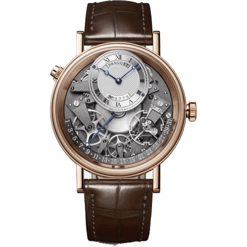Tradition 7597 Quantième Rétrograde Rose Gold / Silver