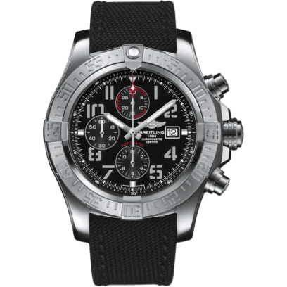 Super Avenger II Stainless Steel / Volcano Black / Military / Pin