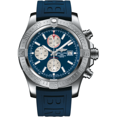Super Avenger II Stainless Steel / Mariner Blue / Rubber / Folding