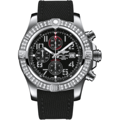 Super Avenger II Stainless Steel / Diamond / Volcano Black / Military / Pin