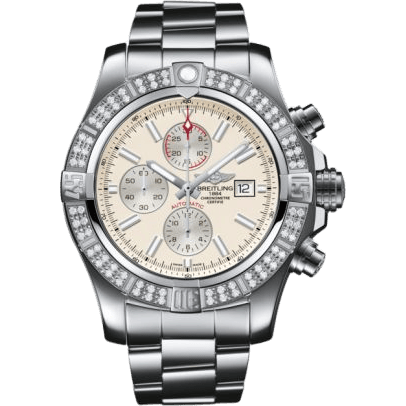 Super Avenger II Stainless Steel / Diamond / Stratus Silver / Bracelet