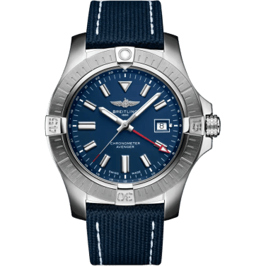 Avenger Automatic GMT 45 Stainless Steel / Blue / Military / Folding