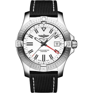 Avenger Automatic GMT 43 Stainless Steel / White / Calf / Folding
