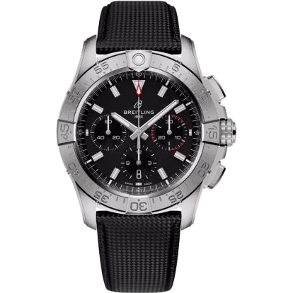 Avenger B01 Chronograph 42 Stainless Steel / Black / Strap