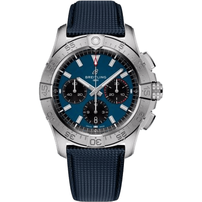 Avenger B01 Chronograph 42 Stainless Steel / Blue / Strap