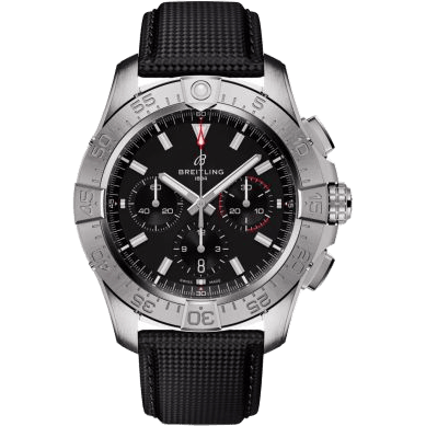 Avenger B01 Chronograph 44 Stainless Steel / Black / Strap
