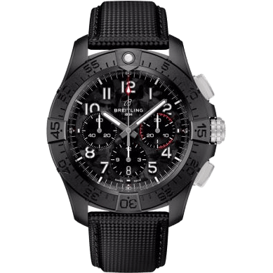 Avenger B01 Chronograph 44 Night Mission / Black / Strap