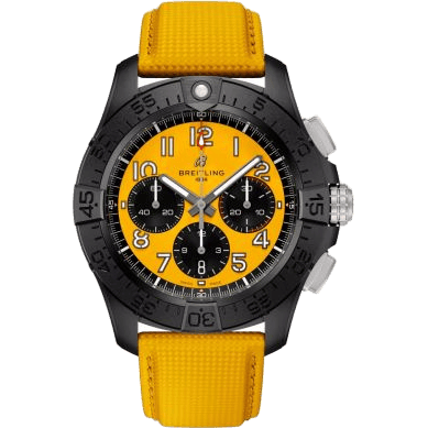 Avenger B01 Chronograph 44 Night Mission / Yellow / Strap