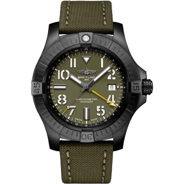 Avenger Automatic GMT 45 Night Mission / Green / Military / Pin