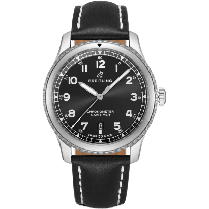 Navitimer 8 Automatic 41 Stainless Steel / Black / Black Calf