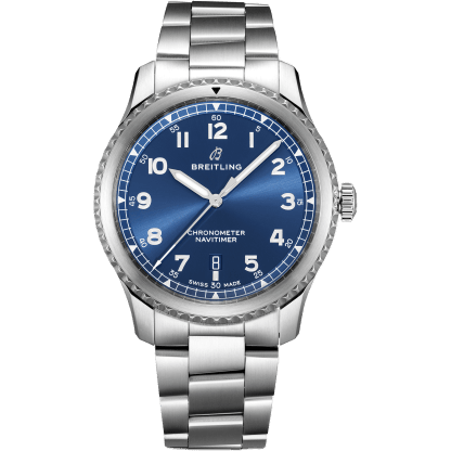 Navitimer 8 Automatic 41 Stainless Steel / Blue / Bracelet