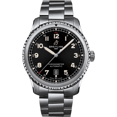 Aviator 8 Automatic 41 Stainless Steel / Black / Bracelet