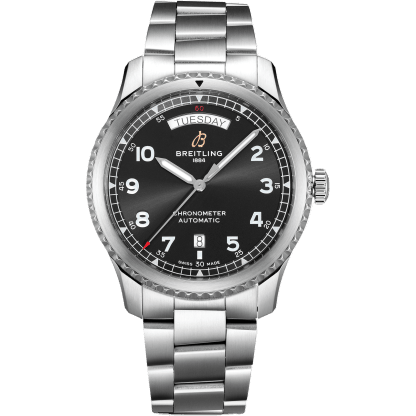 Navitimer 8 Automatic Day & Date 41 Stainless Steel / Black / Bracelet