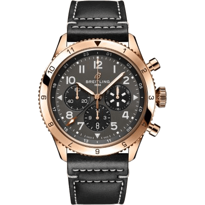Super AVI B04 Chronograph GMT 46 P-51 Mustang Red Gold / Boutique Edition
