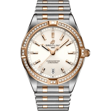 Chronomat 32 Stainless Steel / Red Gold - Diamond / White / Rouleaux