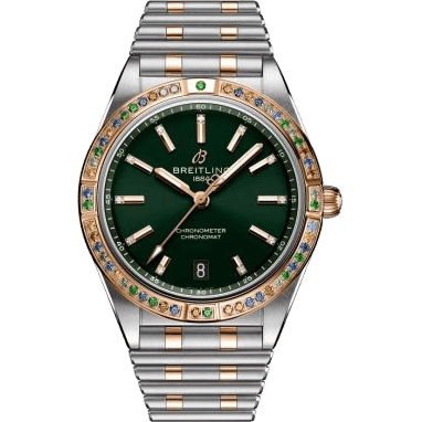 Chronomat Automatic 36 Stainless Steel - Red Gold / Green / South Sea / Bracelet